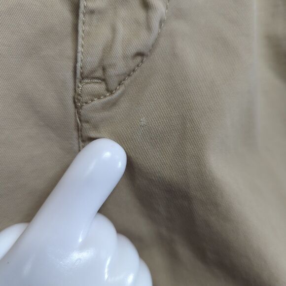 Polo Ralph Lauren Mens 34 Tyler Shorts Khaki Tan Pleated 100% Cotton - Picture 8 of 8